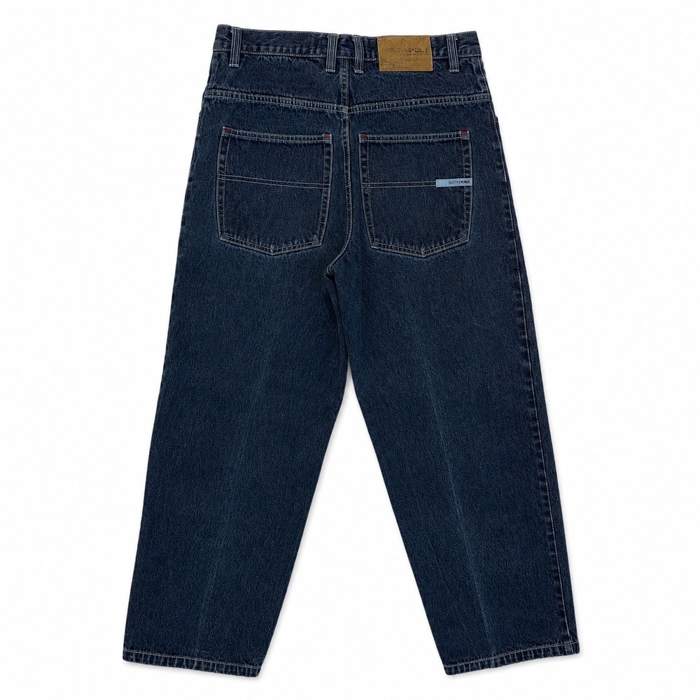 Southpole Authentic Collection Baggy Jeans Dark Wash Denim Mens 34 (32x29) Y2K